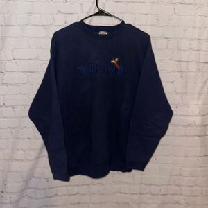 Vintage South Dakota Pheasant Crewneck Sweatshirt Men's L Blue Pullover
